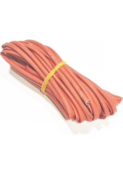 3mm H Class Cam Elyaf Örgü Silikon Izoleli Makaron 5 Metre, Çalışma -60/+250 Derece indirimleri