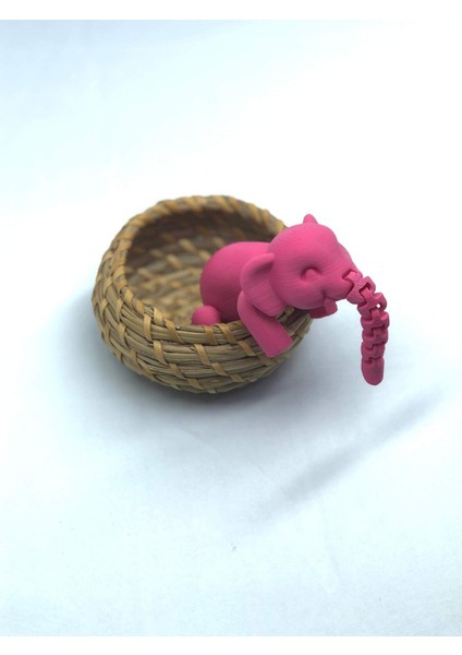 3D Hareketli Oyuncak Fil & Dekor - Pembe modelleri