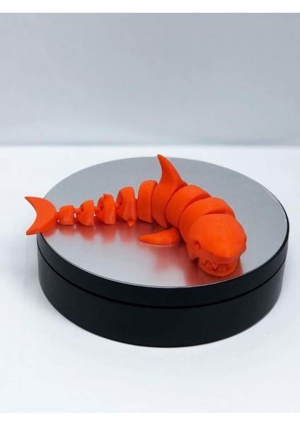 3d Hareketli Köpek Balığı Figürlü Oyuncak - Turuncu indirimleri