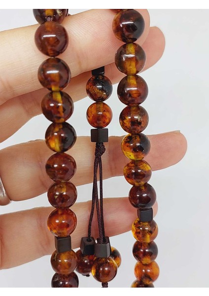 Kehribar Taşı Koyu Renk Tesbih 33'lük 8mm (23470) modelleri