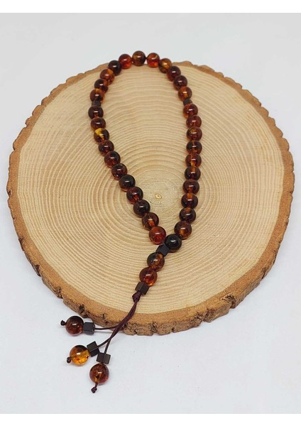 Kehribar Taşı Koyu Renk Tesbih 33'lük 8mm (23470) fırsatları