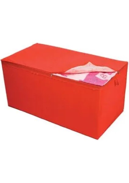 3 Adet Extra Telalı Kaliteli Yorgan Hurcu & 100X50X50 cm Ölçüde Hurç Kırmızı fırsatları