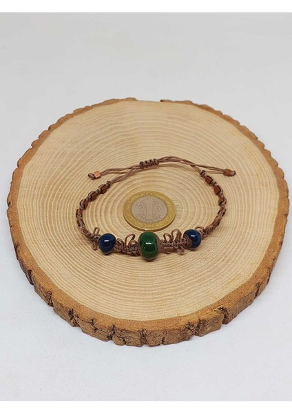 Seramik Boncuklu & Hematit Taşlı Makromeli Bileklik (54436) modelleri