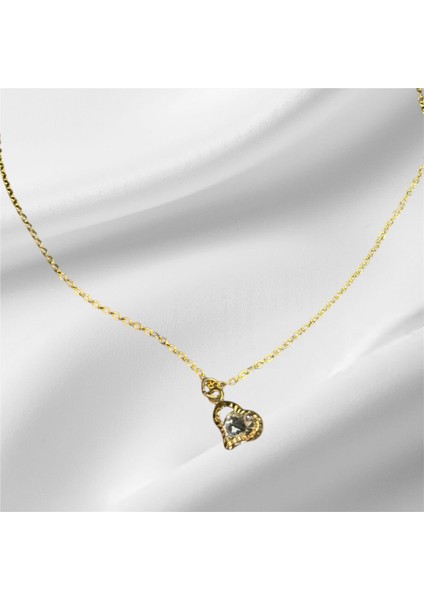 Gold Kalp Kolye
