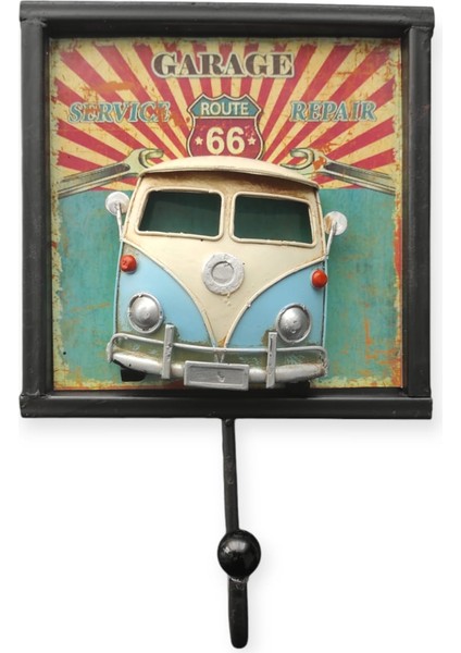 Vintage Taksim Tünel Tramvay Dekoratif Retro Metal El Yapımı Eskitme Askı 25 cm x 17 cm
