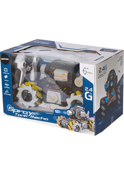 HD3400 Kumandalı Drift Yapan Su Atan Tank Mecha -Gepettoys