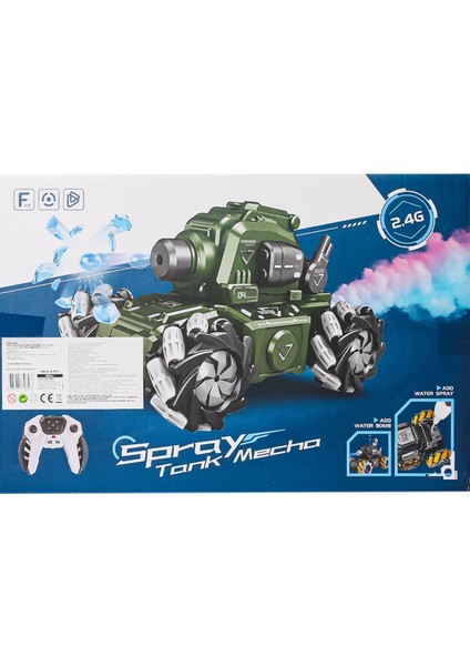 HD3400 Kumandalı Drift Yapan Su Atan Tank Mecha -Gepettoys