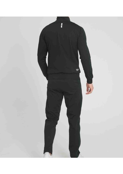 Basıc Siyah Slim Fit Erkek Eşofman Takımı