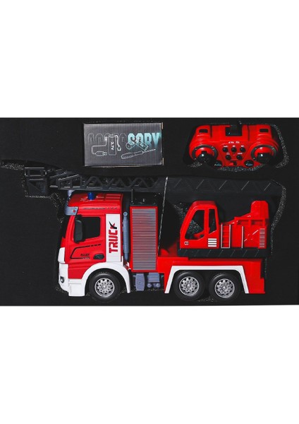 HJ8002-1 Kumandalı Metal Itfaiye 1:12 -Gepttoys