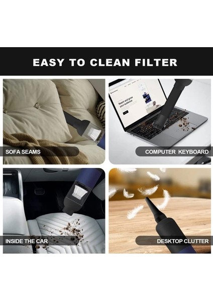 V01 El Tipi Elektrikli Kablosuz Araç Süpürgesi fırsatları