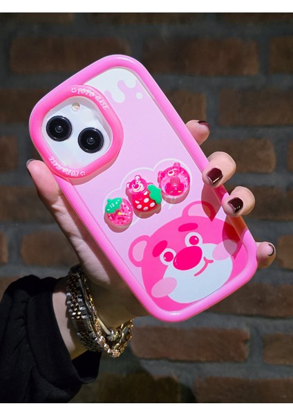 iPhone 15 Plus ve 14 Plus Uyumlu 3 Boyutlu Karakter Desenli Darbe Emici Özellikli Koruyucu Kılıf