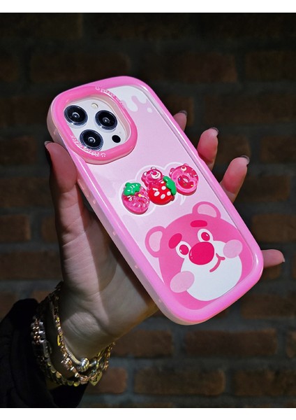 iPhone 15 Pro Uyumlu 3 Boyutlu Karakter Desenli Darbe Emici Özellikli Lüx Tam Koruyucu Kılıf