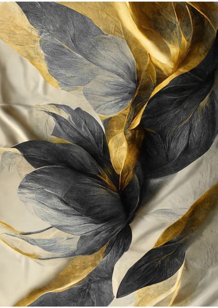 gold-Siyah Sevilen Soyut Şekil 7 |çerçeveli Temperli Cam Tablo Tekli Dikey fiyatları