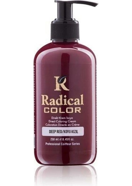 Radıcal Color Saç Boyası 250ML Deep Red/koyu Kızıl