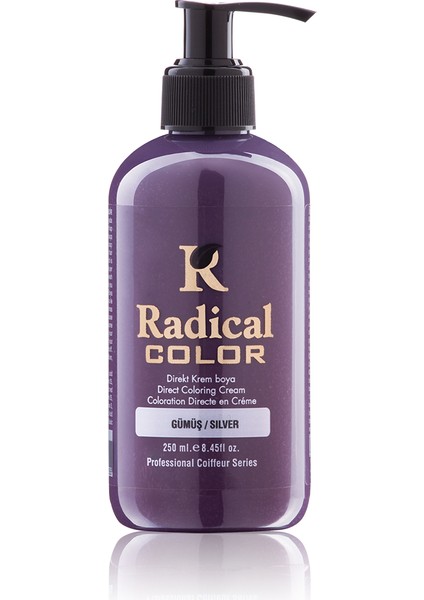 Radıcal Color Saç Boyası 250ML Sılver/gümüş