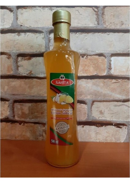 Katkısız Maydanozlu Sarımsaklı Limon Sirkesi 500 ml