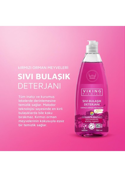 8 Adet Orman Meyvesi Bulaşk Deterjanı +Magic Sünger