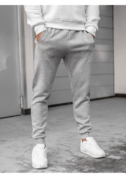 Erkek Siyah Eşofman Altı Pamuklu Slim Fit Dar Paça Jogger