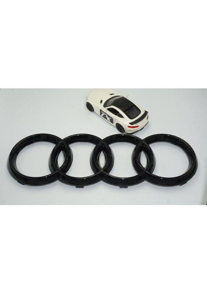 Dk Audi A3 A4 A5 A6 Ön Panjur Izgara Halka Parlak Siyah Abs Logo Amblem