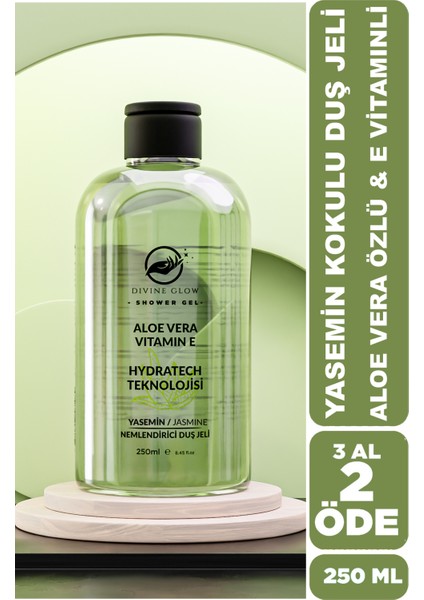 Yasemin Kokulu Aloe Vera Özlü ve E Vitaminli Duş Jeli 250 ml