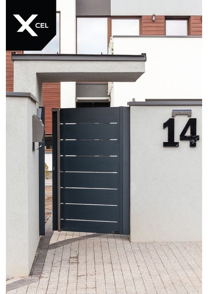 Duvar -Kapı - Bina - Villa - Numarası Tek Harf 16X9CM Dış Mekan Vidalı Kişiye Özel Cnc Kesim