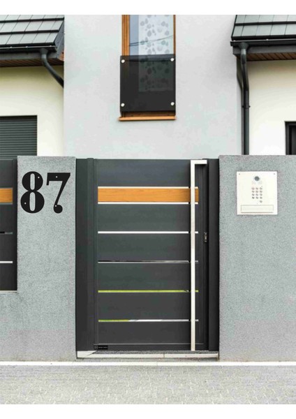 Duvar -Kapı - Bina - Villa - Numarası Tek Harf 16X9CM Dış Mekan Vidalı Kişiye Özel Cnc Kesim fiyatları