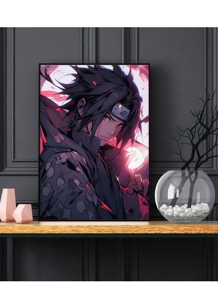 Sasuke Anime Poster - Çerçevesiz Duvar Posteri