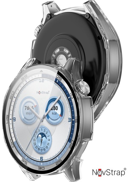 Huawei Watch Gt5 46MM ile Uyumlu Ekran Koruyucu Cam ve Kasa Koruyucu Kılıf Sert Polikarbon indirimleri