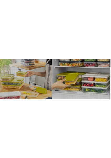 Buzdolabı ve Buzluk Için Alfa Ürün Saklama Kabı 4lü Set fiyatları
