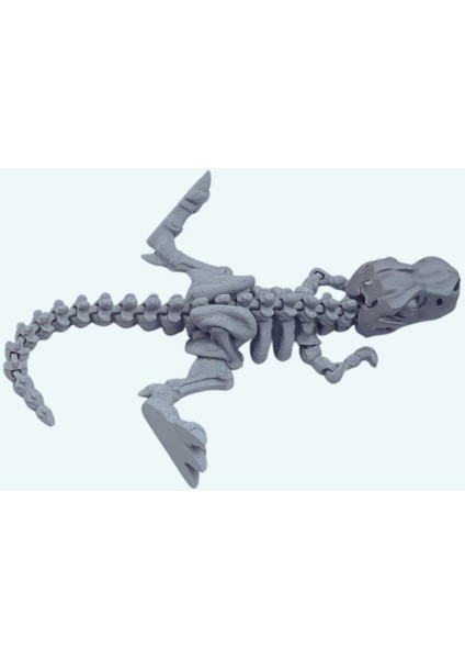 3D Hareketli Iskelet Trex Oyuncak - Gri