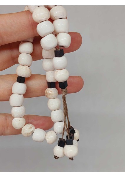 Anadolu Toprağı Serisi 33’lük Beyaz Renk Seramik Boncuk Tesbih 8-9mm (54288) indirimleri