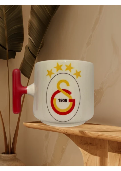 Game Fruy "galatasaray" Baskılı Çift Taraf Yazılı Kupa Bardak (Kırmızı Kulp)