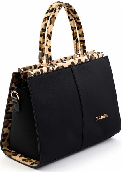 Siyah Leopar Kadın Omuz Çantası C06636432009 modelleri