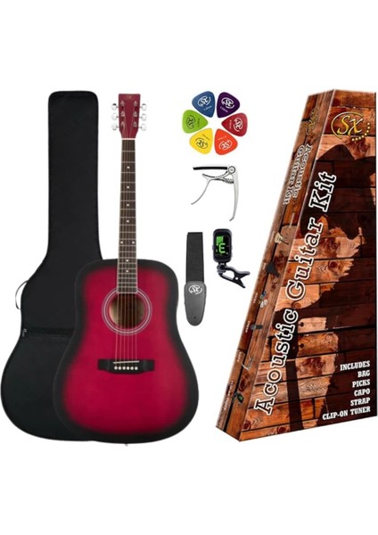 SD104KRDS Akustik Gitar (Red Sunburst)