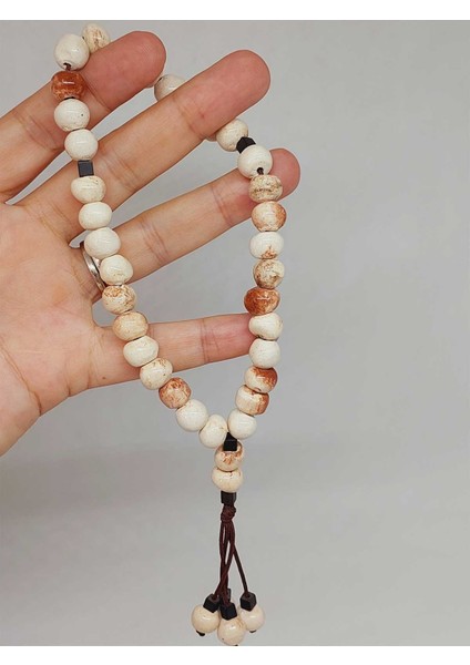 Anadolu Toprağı Serisi 33’lük Kahverengi Renk Seramik Boncuk Tesbih 8-9mm (54310) fiyatları