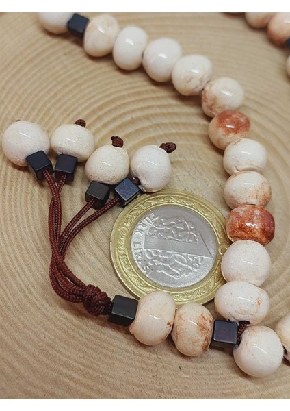 Anadolu Toprağı Serisi 33’lük Kahverengi Renk Seramik Boncuk Tesbih 8-9mm (54310) modelleri