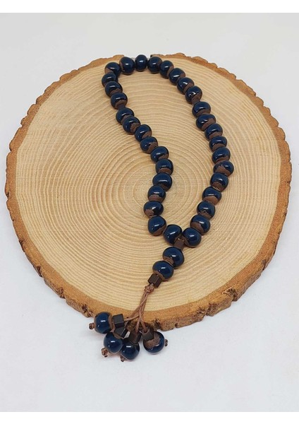 Anadolu Toprağı Serisi 33’lük Lacivert Renk Seramik Boncuk Tesbih 8-9mm (54294) fırsatları