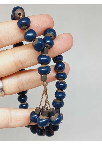 Anadolu Toprağı Serisi 33’lük Lacivert Renk Seramik Boncuk Tesbih 8-9mm (54294) indirimleri