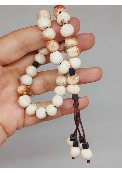 Anadolu Toprağı Serisi 33’lük Kahverengi Renk Seramik Boncuk Tesbih 8-9mm (54310) indirimleri