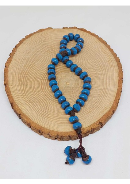 Anadolu Toprağı Serisi 33’lük Mavi Renk Seramik Boncuk Tesbih 8-9mm (54274) fırsatları