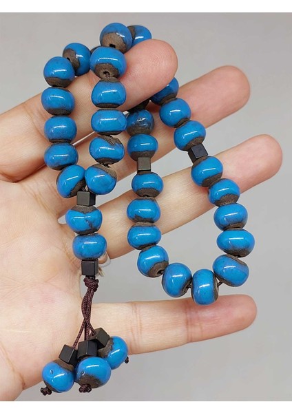 Anadolu Toprağı Serisi 33’lük Mavi Renk Seramik Boncuk Tesbih 8-9mm (54274) indirimleri
