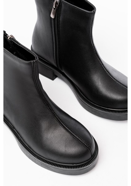 02-3033 Siyah Fermuarlı Günlük Kadın Bot indirimleri