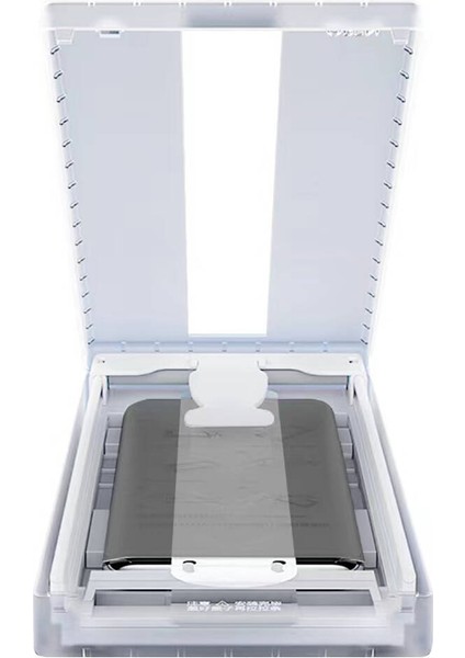 Galaxy S22 Ultra Uygulama Aparatlı 6in1 Easy Privacy Body Ekran Koruyucu-Siyah