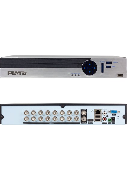 PL-22034 Dvr Kayıt Cihazı - 16 Kanal 5 in 1 1080N 5 Mp Destekli (H265)