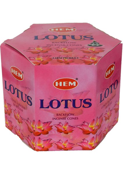 Geri Akış Şelale Nilüfer Kokulu 40 Konik Tütsü - Lotus Backflow Incense Cones