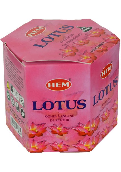 Geri Akış Şelale Nilüfer Kokulu 40 Konik Tütsü - Lotus Backflow Incense Cones