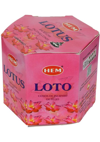 Geri Akış Şelale Nilüfer Kokulu 40 Konik Tütsü - Lotus Backflow Incense Cones