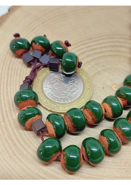 Anadolu Toprağı Serisi 33’lük Yeşil Renk Seramik Boncuk Tesbih 8-9mm (54264) modelleri