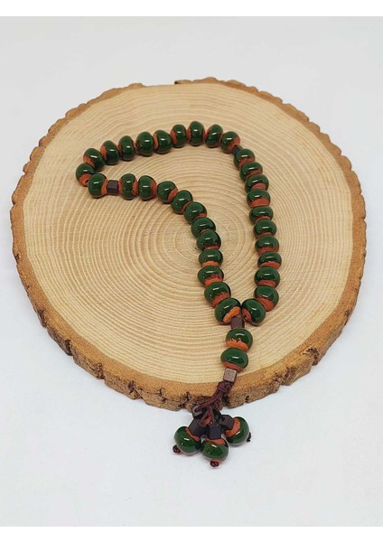 Anadolu Toprağı Serisi 33’lük Yeşil Renk Seramik Boncuk Tesbih 8-9mm (54264) fırsatları