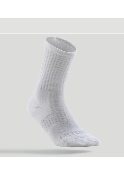 Artengo Uzun Konçlu Tenis Çorabı - 3'lü Paket - Beyaz - Rs 500 fiyatları